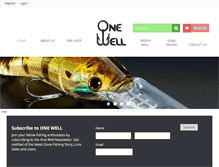 Tablet Screenshot of onewellfishing.com.au